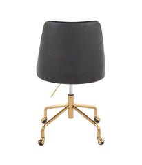 Marche Office Chair Gold & Black