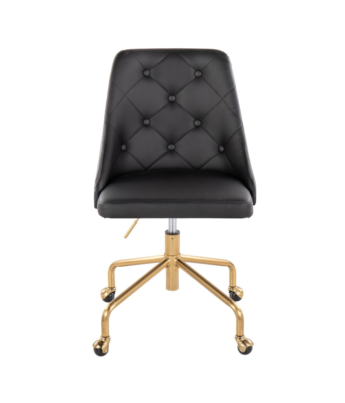  LumiSource Marche Office Chair Gold & Black - Gold & Black - Bonton