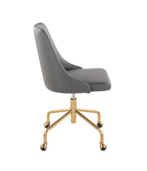 Marche Office Chair Gold & Grey