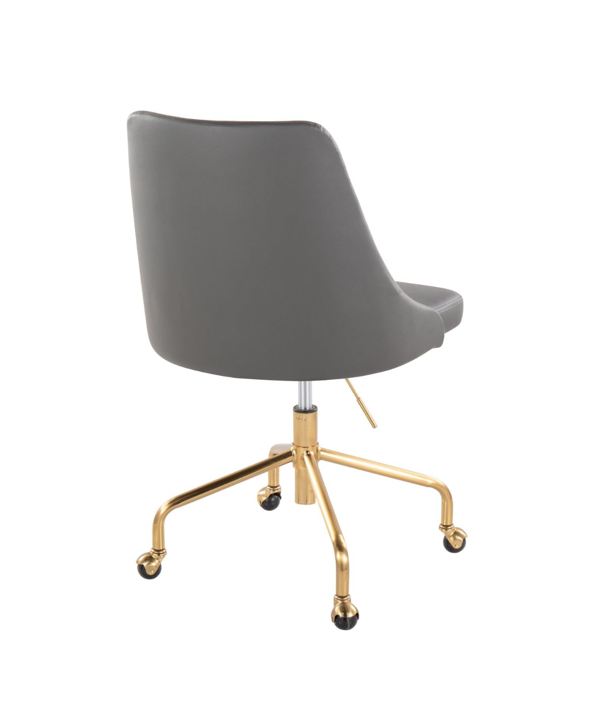  LumiSource Marche Office Chair Gold & Grey - Gold & Grey - Bonton