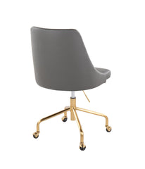 Marche Office Chair Gold & Grey