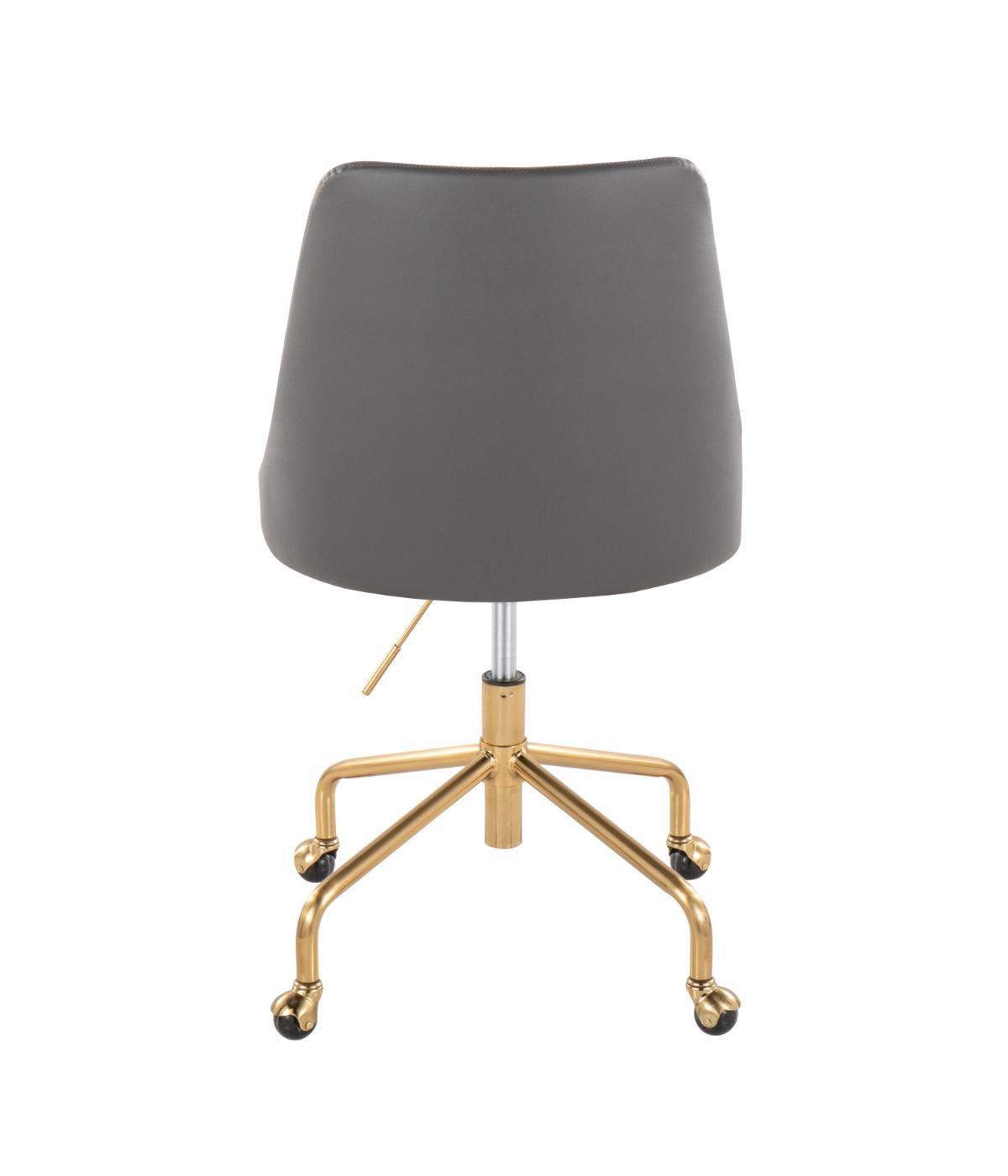  LumiSource Marche Office Chair Gold & Grey - Gold & Grey - Bonton