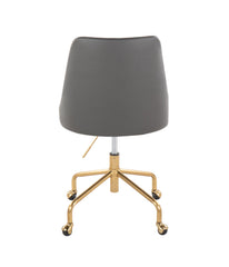 Marche Office Chair Gold & Grey