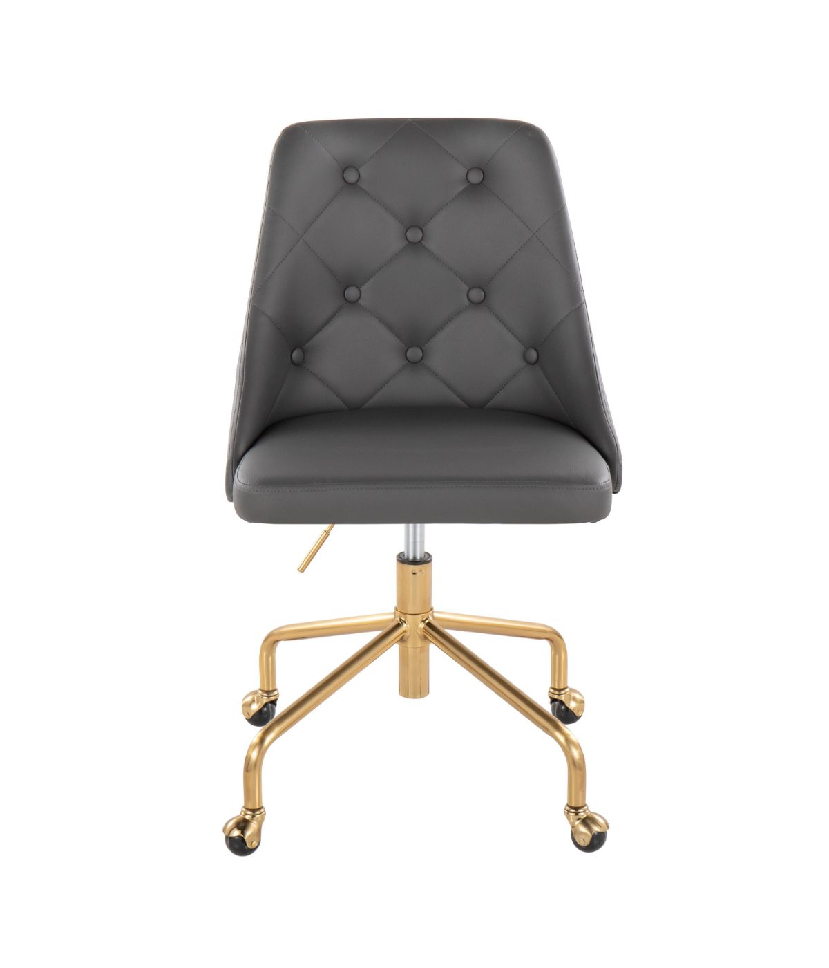  LumiSource Marche Office Chair Gold & Grey - Gold & Grey - Bonton