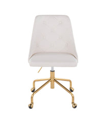 Marche Office Chair Gold & White