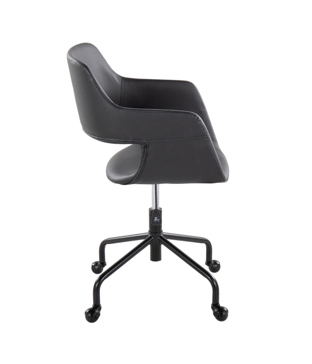  LumiSource Margarite Adjustable Office Chair Black - Black - Bonton