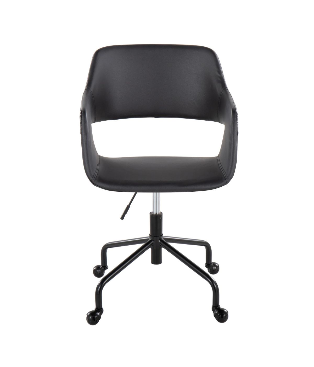  LumiSource Margarite Adjustable Office Chair Black - Black - Bonton