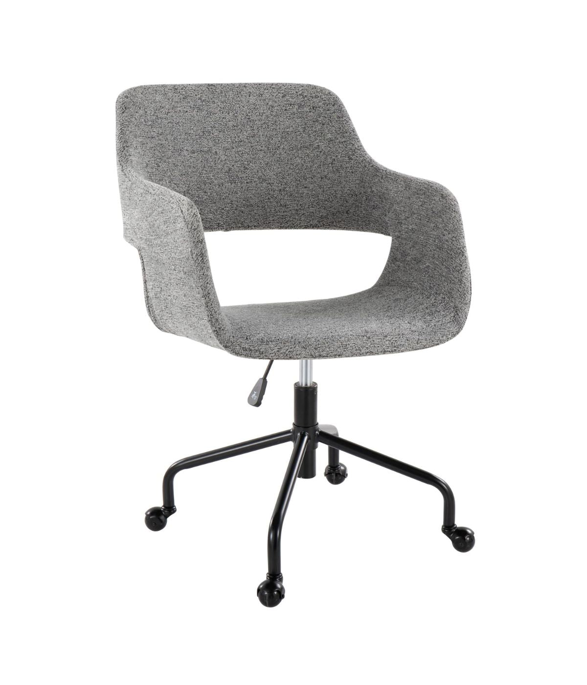  LumiSource Margarite Adjustable Office Chair Black & Grey - Black & Grey - Bonton