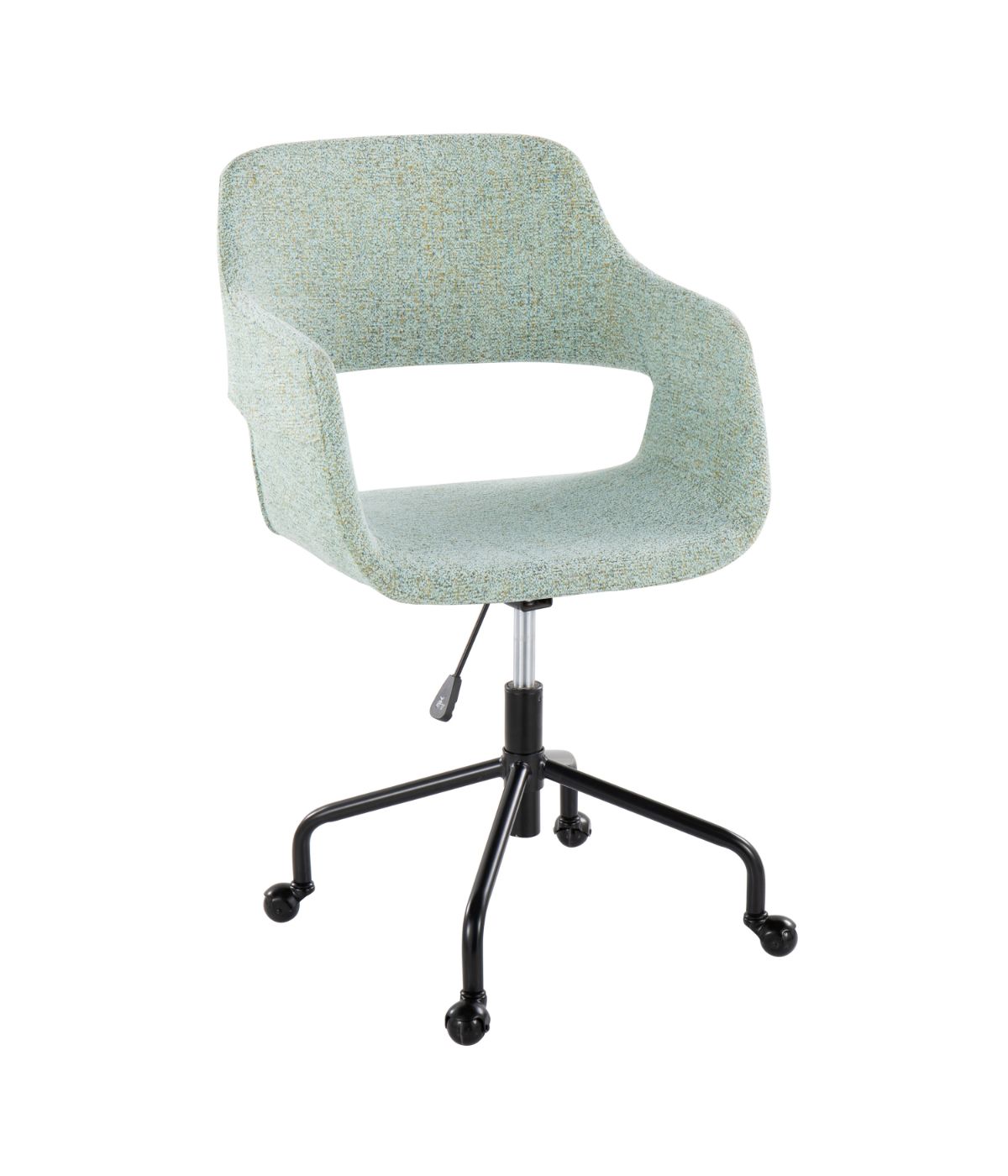  LumiSource Margarite Adjustable Office Chair Black & Light Green - Black & Light Green - Bonton