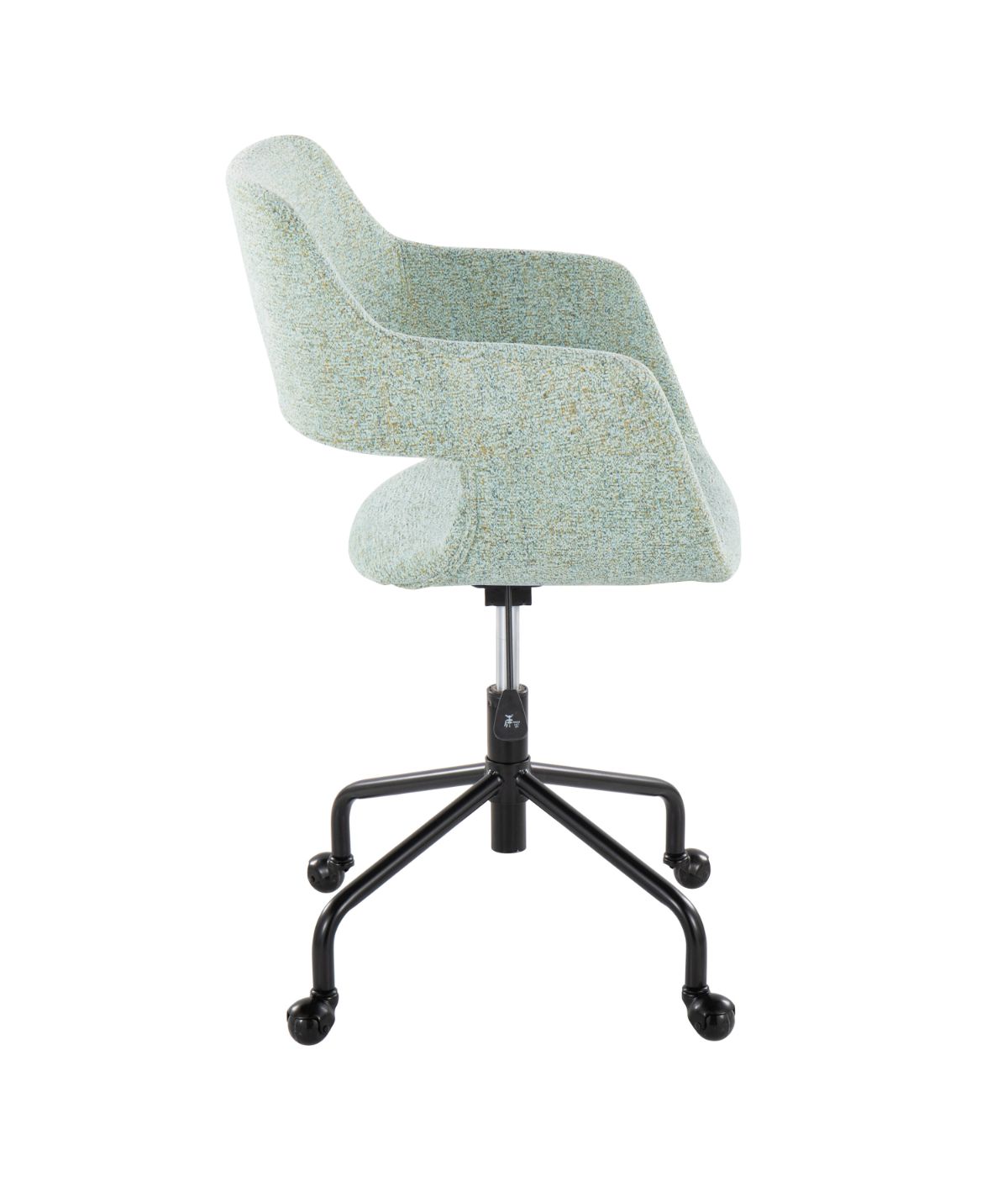  LumiSource Margarite Adjustable Office Chair Black & Light Green - Black & Light Green - Bonton