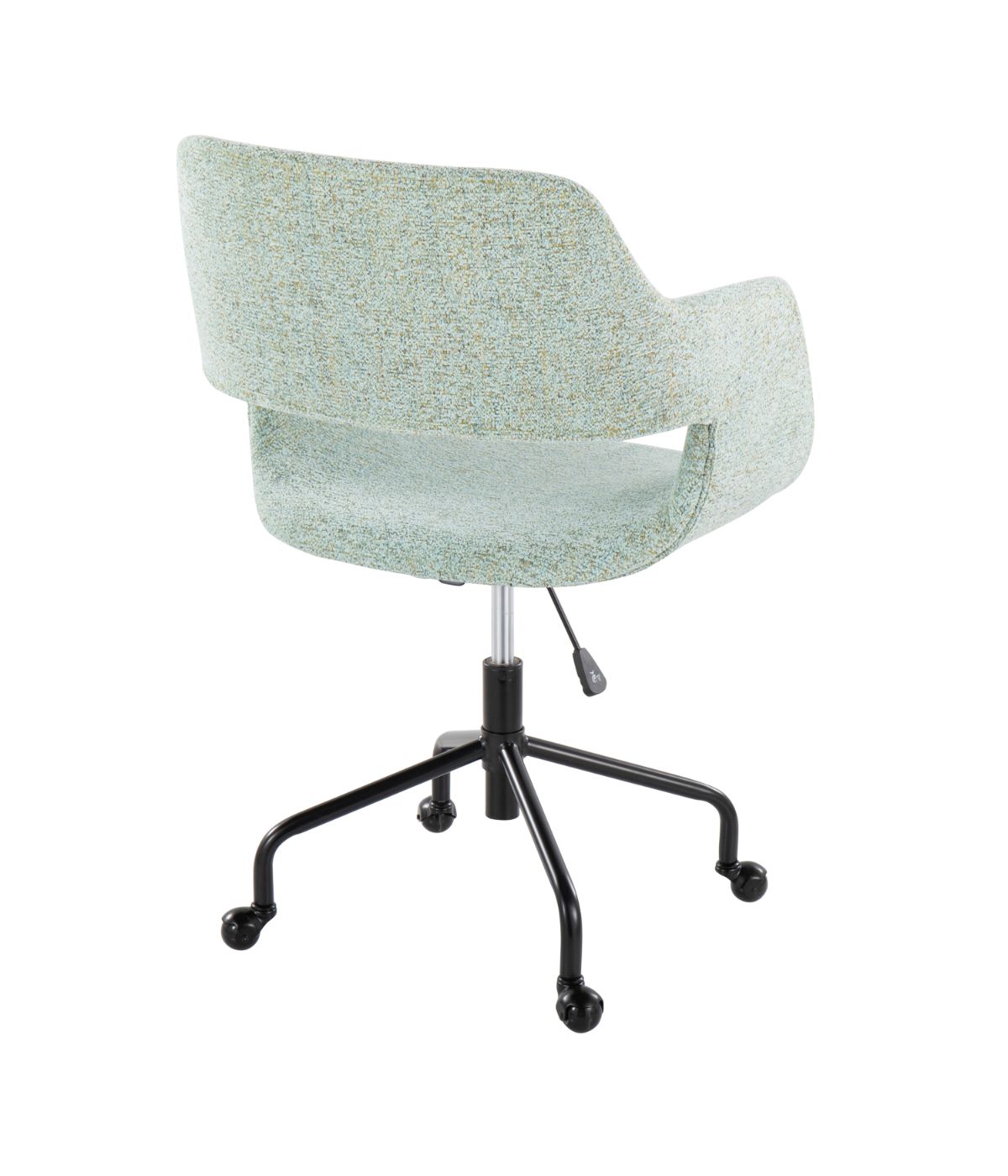  LumiSource Margarite Adjustable Office Chair Black & Light Green - Black & Light Green - Bonton