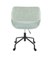 Margarite Adjustable Office Chair Black & Light Green