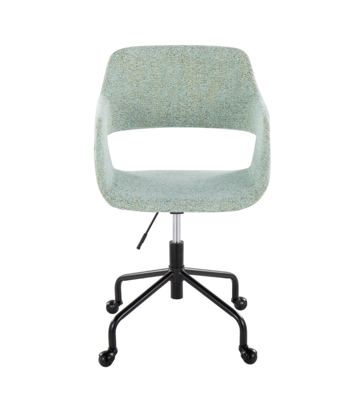  LumiSource Margarite Adjustable Office Chair Black & Light Green - Black & Light Green - Bonton