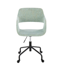 Margarite Adjustable Office Chair Black & Light Green