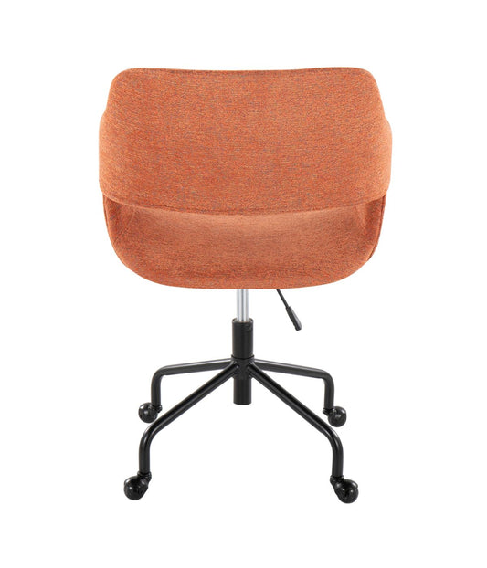 Margarite Adjustable Office Chair Black & Orange