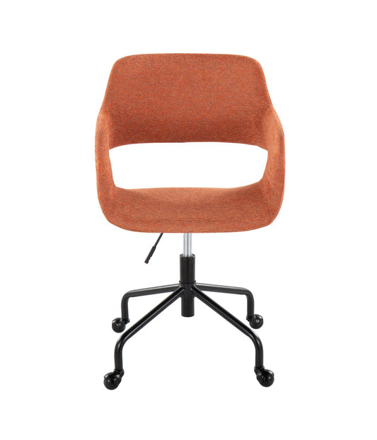 Margarite Adjustable Office Chair Black & Orange