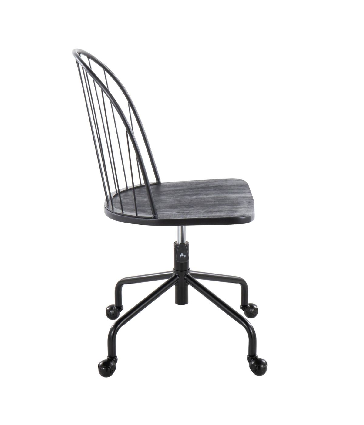  LumiSource Riley Adjustable High Back Office Chair Black - Black - Bonton