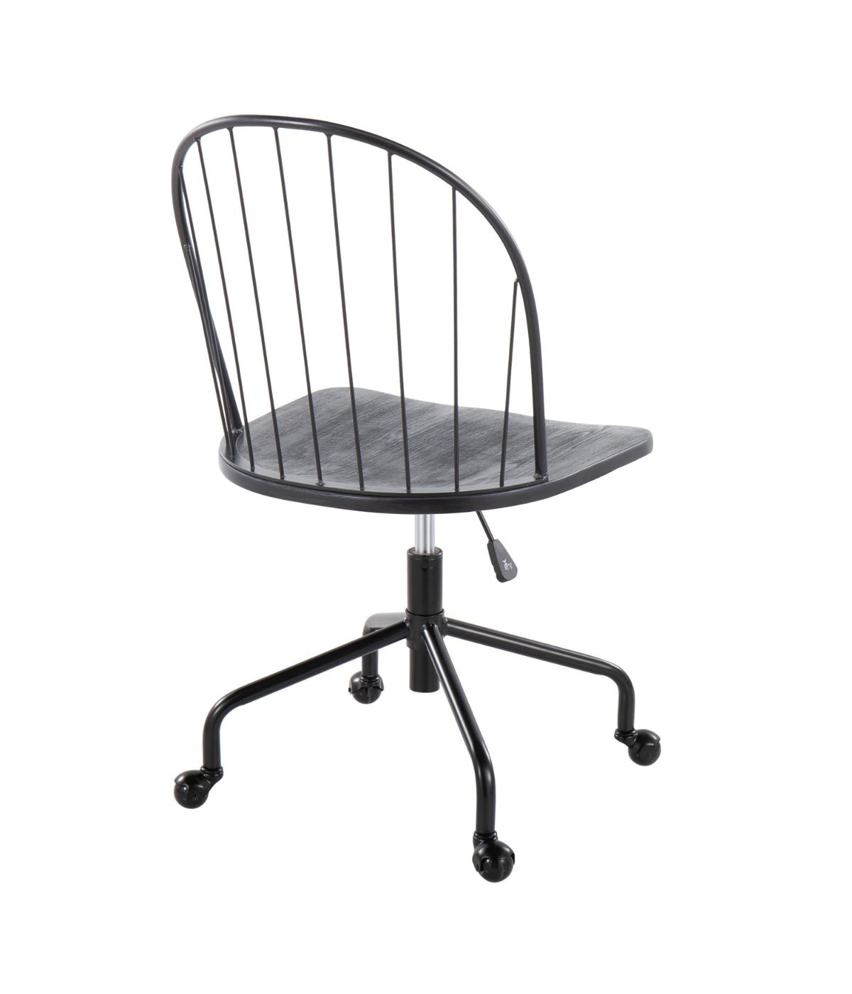  LumiSource Riley Adjustable High Back Office Chair Black - Black - Bonton