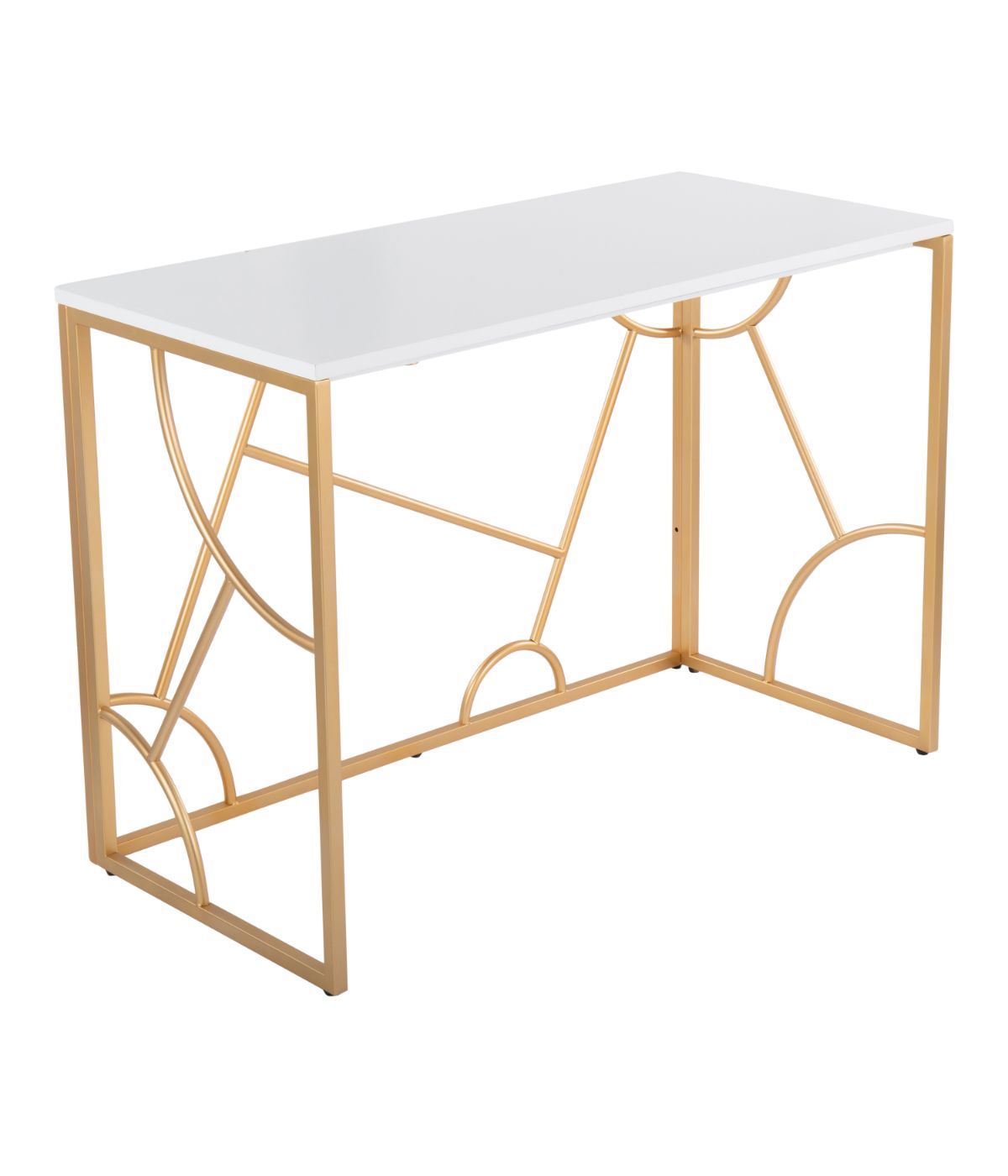  LumiSource Constellation Desk Gold & White - Gold & White - Bonton