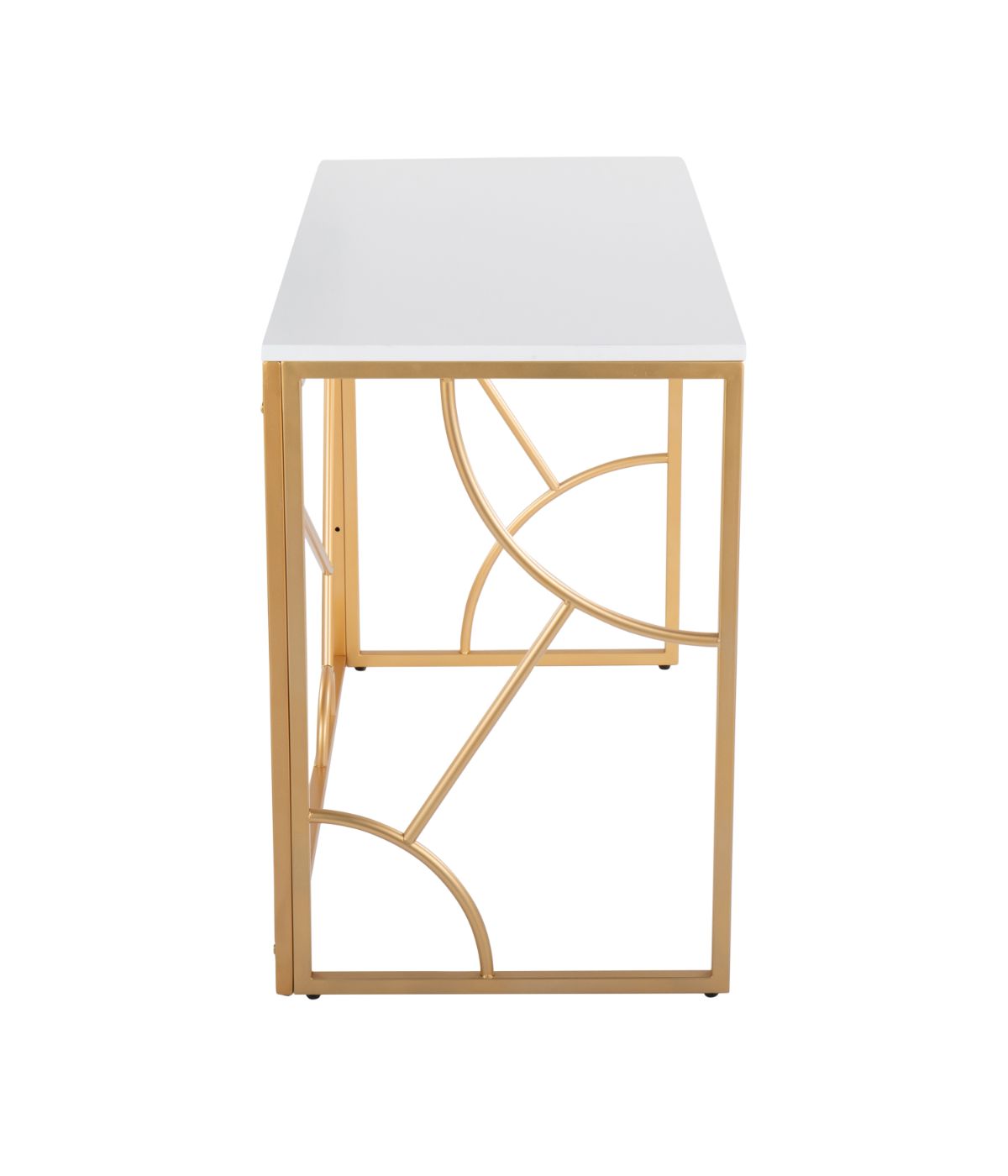  LumiSource Constellation Desk Gold & White - Gold & White - Bonton