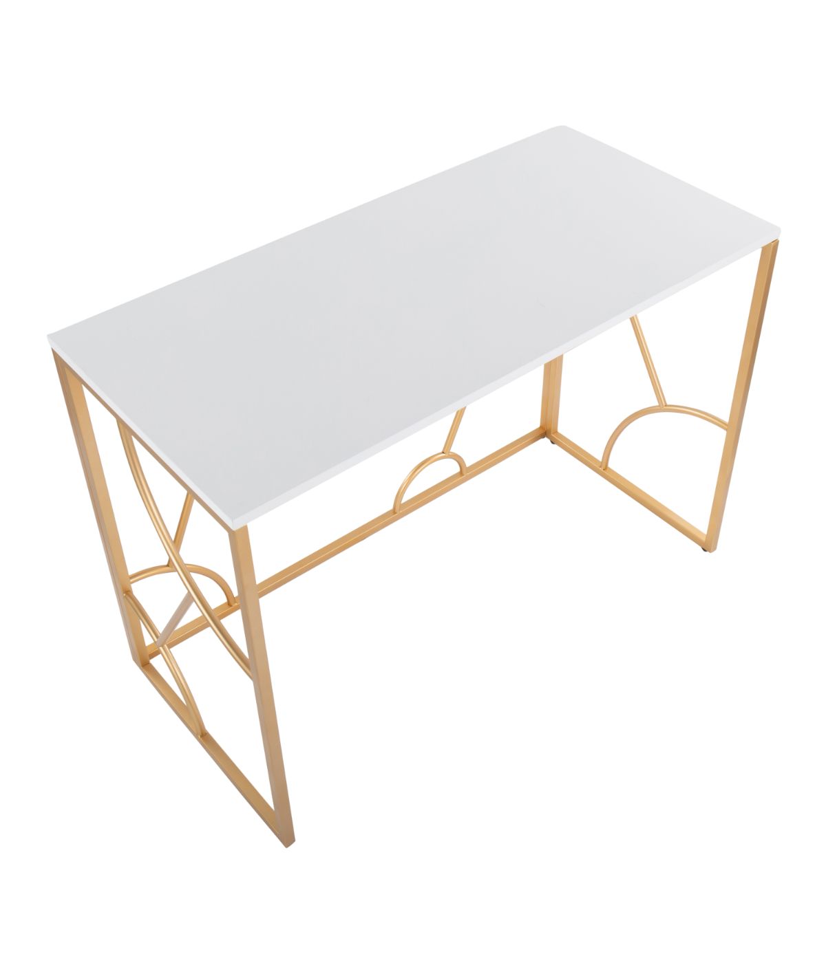  LumiSource Constellation Desk Gold & White - Gold & White - Bonton