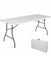 6' Folding Portable Plastic Dining Camp Table White