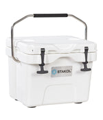 SKTAKOL 16 Quart Cooler Portable Ice Chest for 24 Cans for Camping White