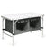 Adjustable Aluminum Camping Table With Storage Organizer White & Grey