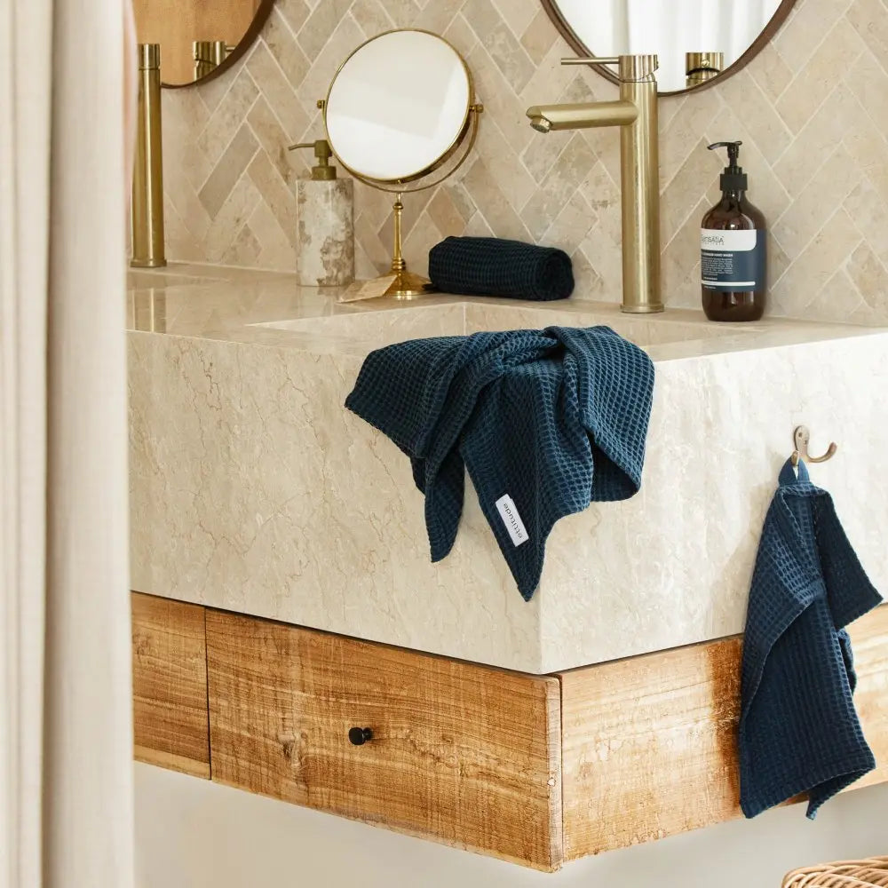  ettitude Bamboo Waffle Towels by ettitude - Cloud - Bonton