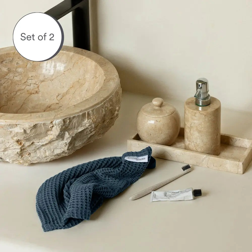  ettitude Bamboo Waffle Towels by ettitude - Cloud - Bonton