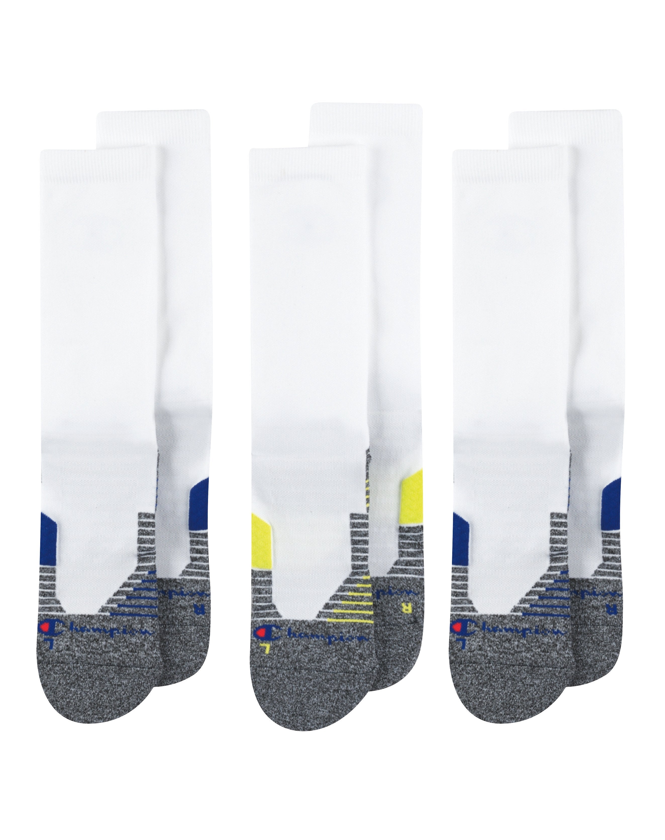  Champion Champion Men's Crew 3 Pack Socks - White - Bonton