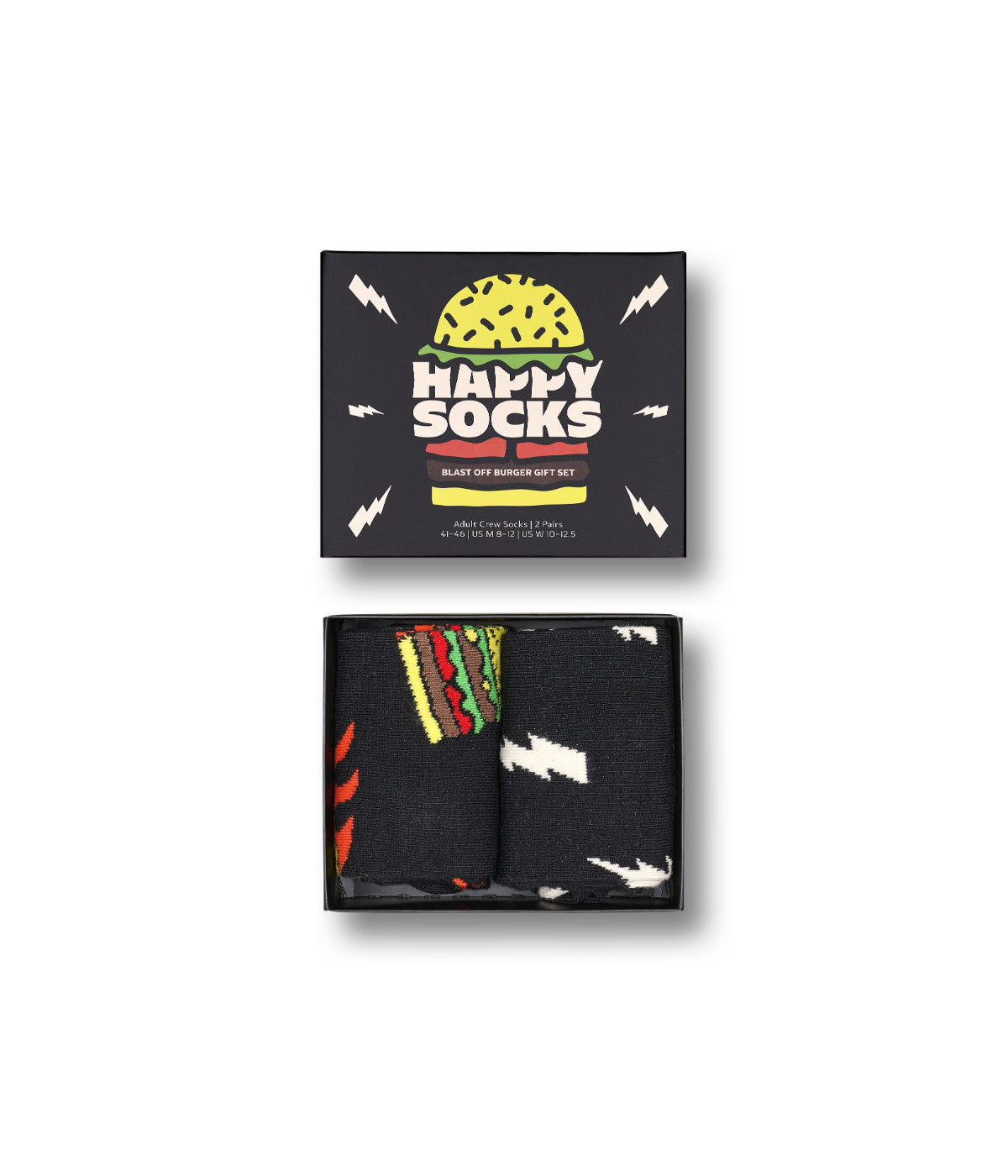  Happy Socks 2-Pack Blast Off Burger Socks Gift Set Multi - Multi - Bonton