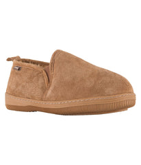 Men's suede Romeo Bootie slipper with fur lining Chestnut