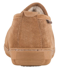 Men's suede Romeo Bootie slipper with fur lining Chestnut