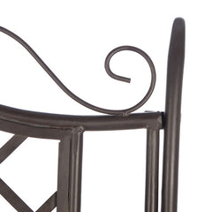 Abner Wrought Iron Outdoor Garden Bench