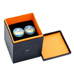 Hand Painted South Dakota State Quarter Cufflinks