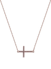 1/20-ct TDW Diamond Cross Pendant Necklace