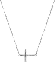 1/20ct TDW Diamond Cross Pendant Necklace