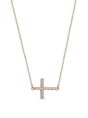 1/20ct TDW Diamond Cross Pendant Necklace