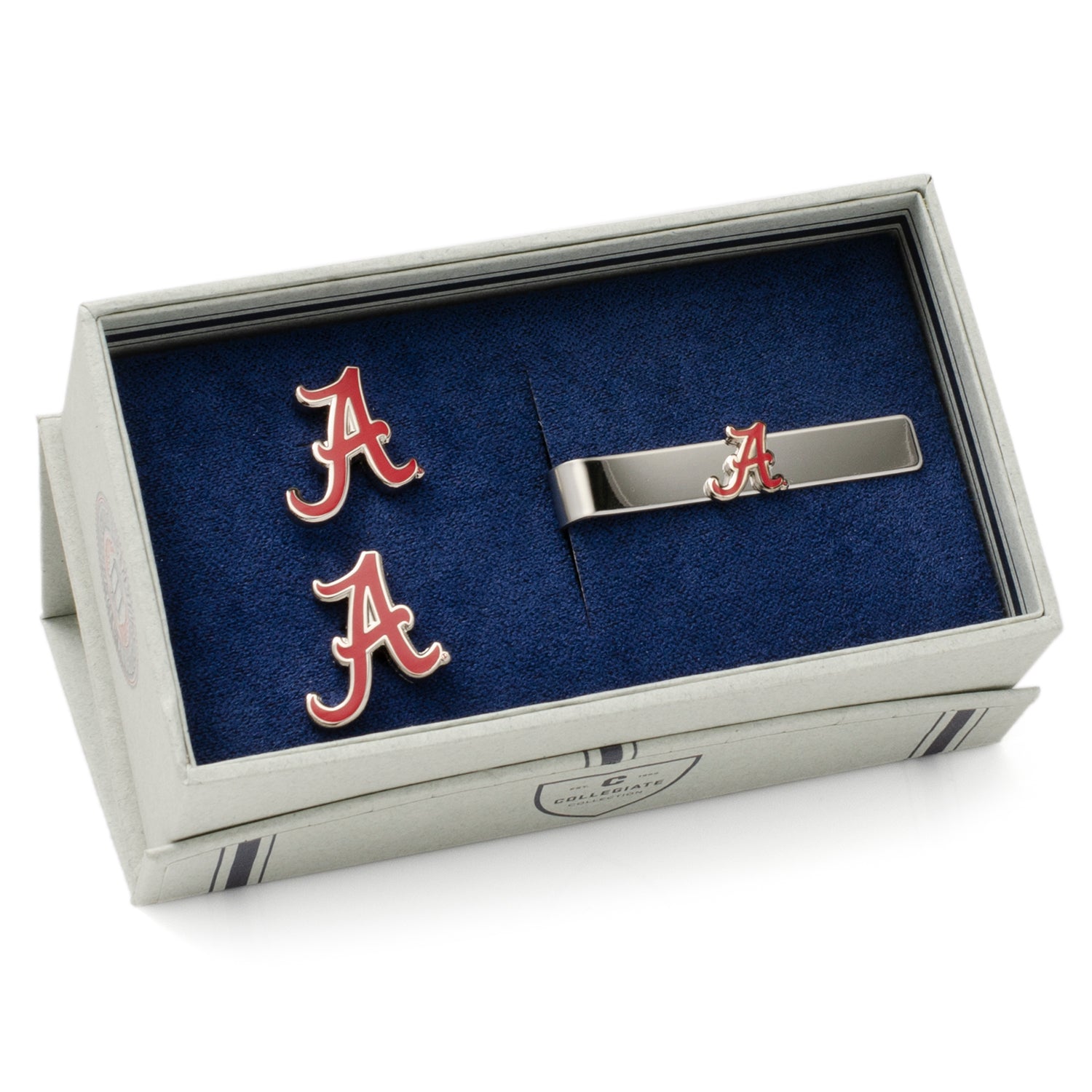  Cufflinks Alabama Crimson Tide Cufflinks and Tie Bar Gift Set - Default Title - Bonton