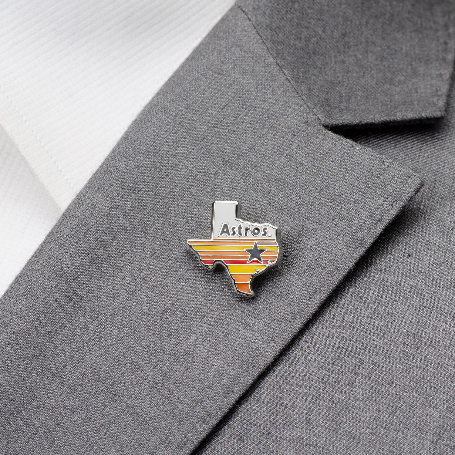  Cufflinks Houston Astros Tequila Sunrise Lapel Pin - Default Title - Bonton