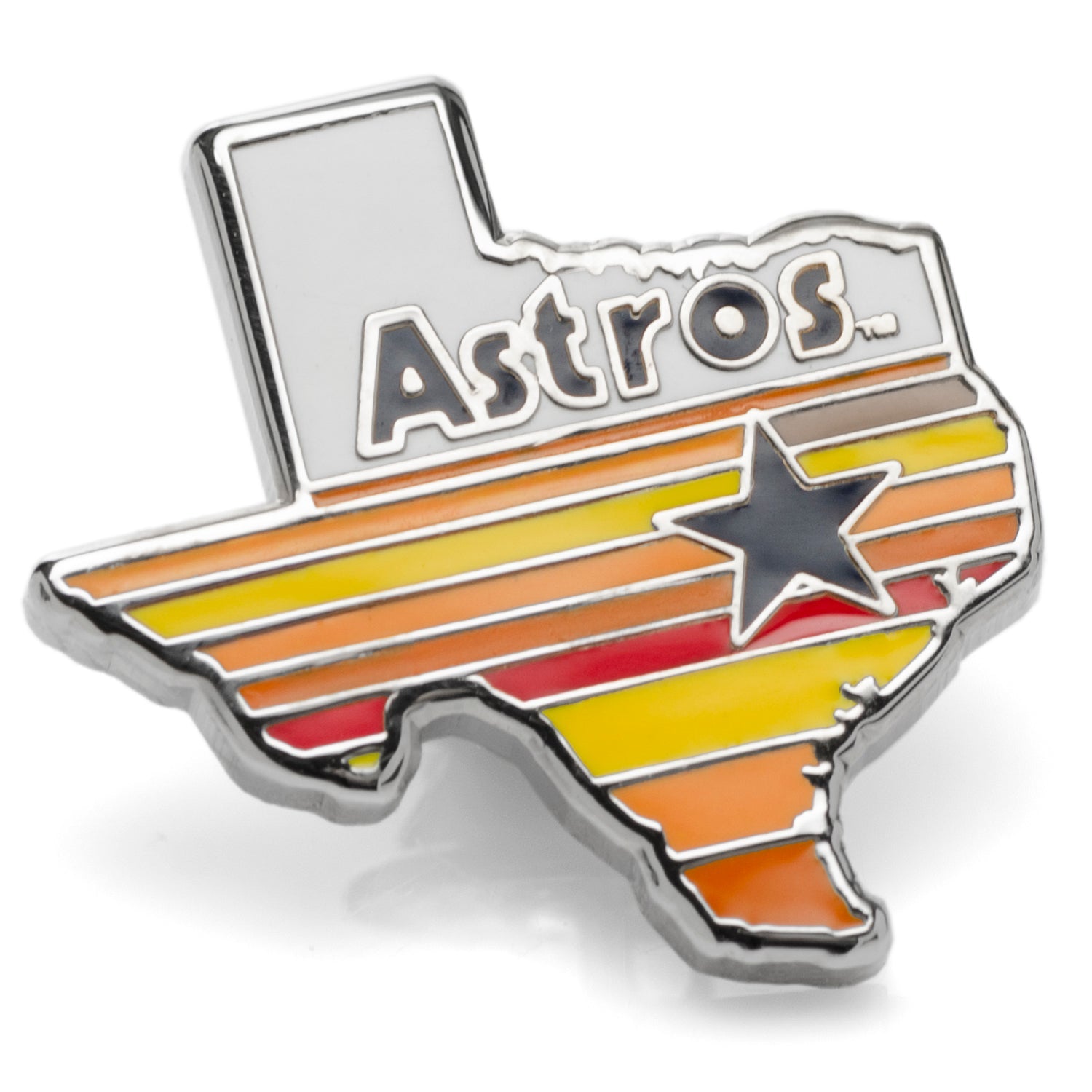  Cufflinks Houston Astros Tequila Sunrise Lapel Pin - Default Title - Bonton