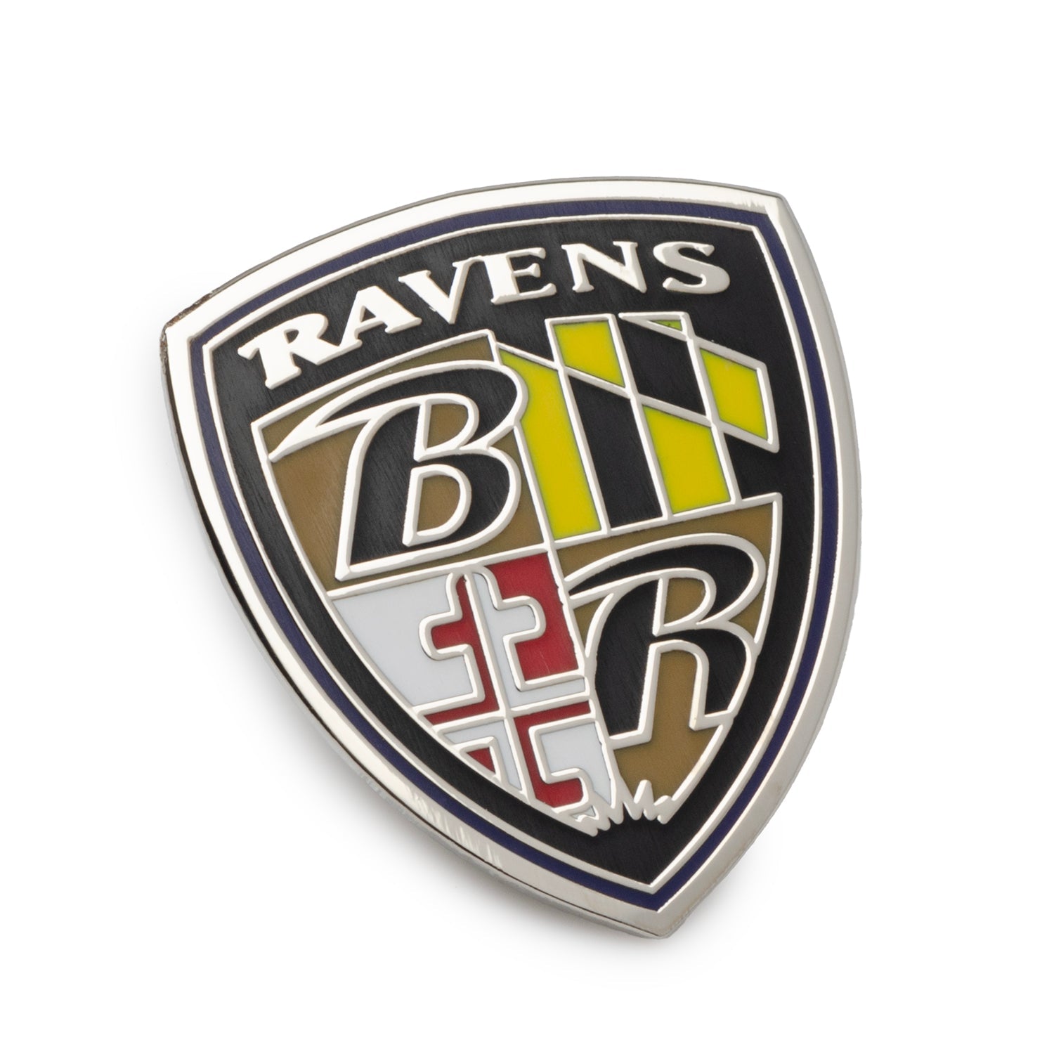  Cufflinks Baltimore Ravens Shield Lapel Pin - Default Title - Bonton