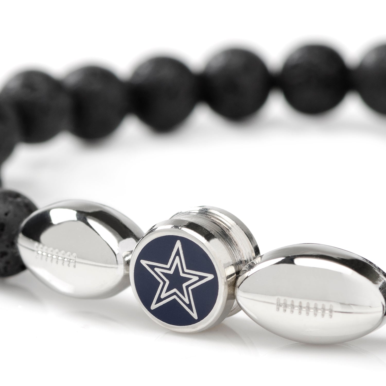  Cufflinks Dallas Cowboys Beaded Bracelet - Default Title - Bonton