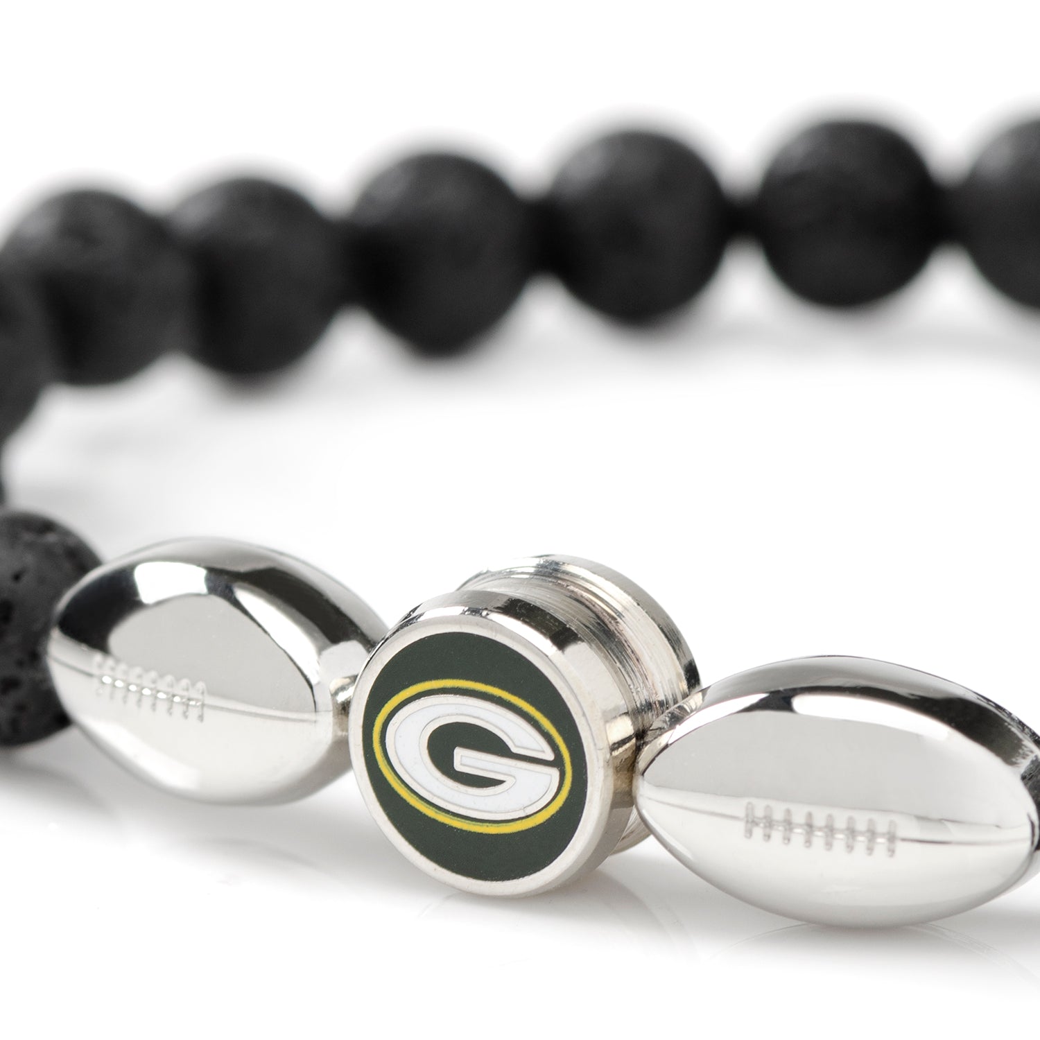  Cufflinks Green Bay Packers Beaded Bracelet - Default Title - Bonton