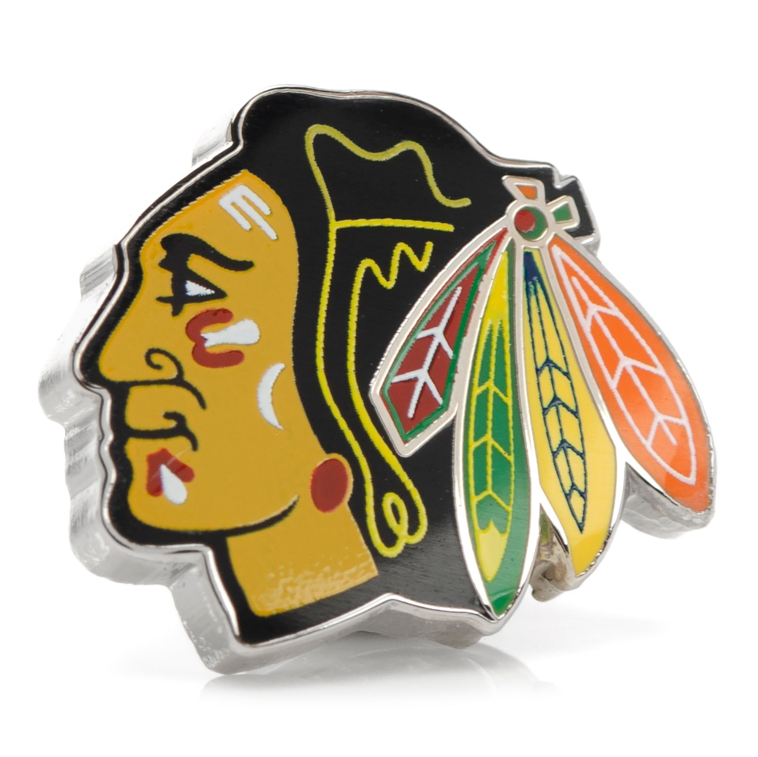  Cufflinks Chicago Blackhawks Lapel Pin - Default Title - Bonton