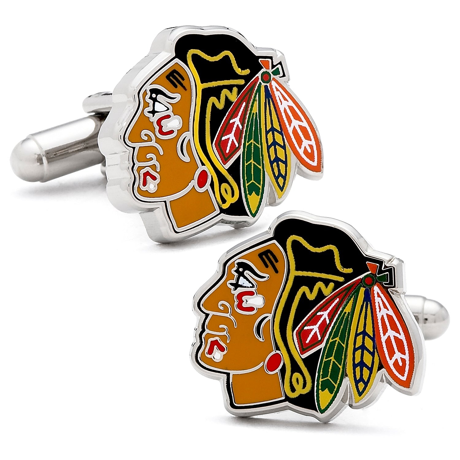  Cufflinks Chicago Blackhawks Cufflinks - Default Title - Bonton