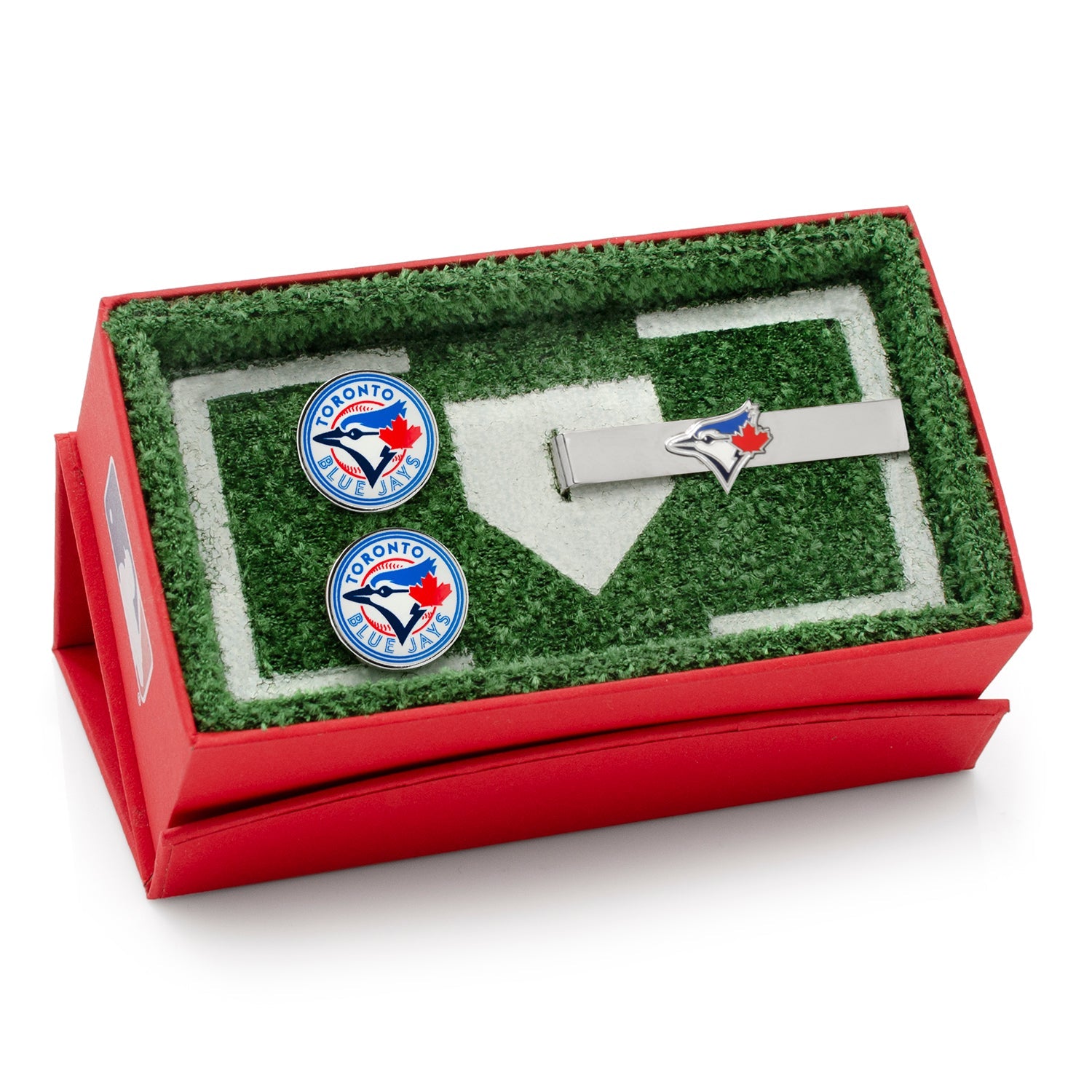  Cufflinks Toronto Blue Jays Cufflinks and Tie Bar Gift Set - Default Title - Bonton