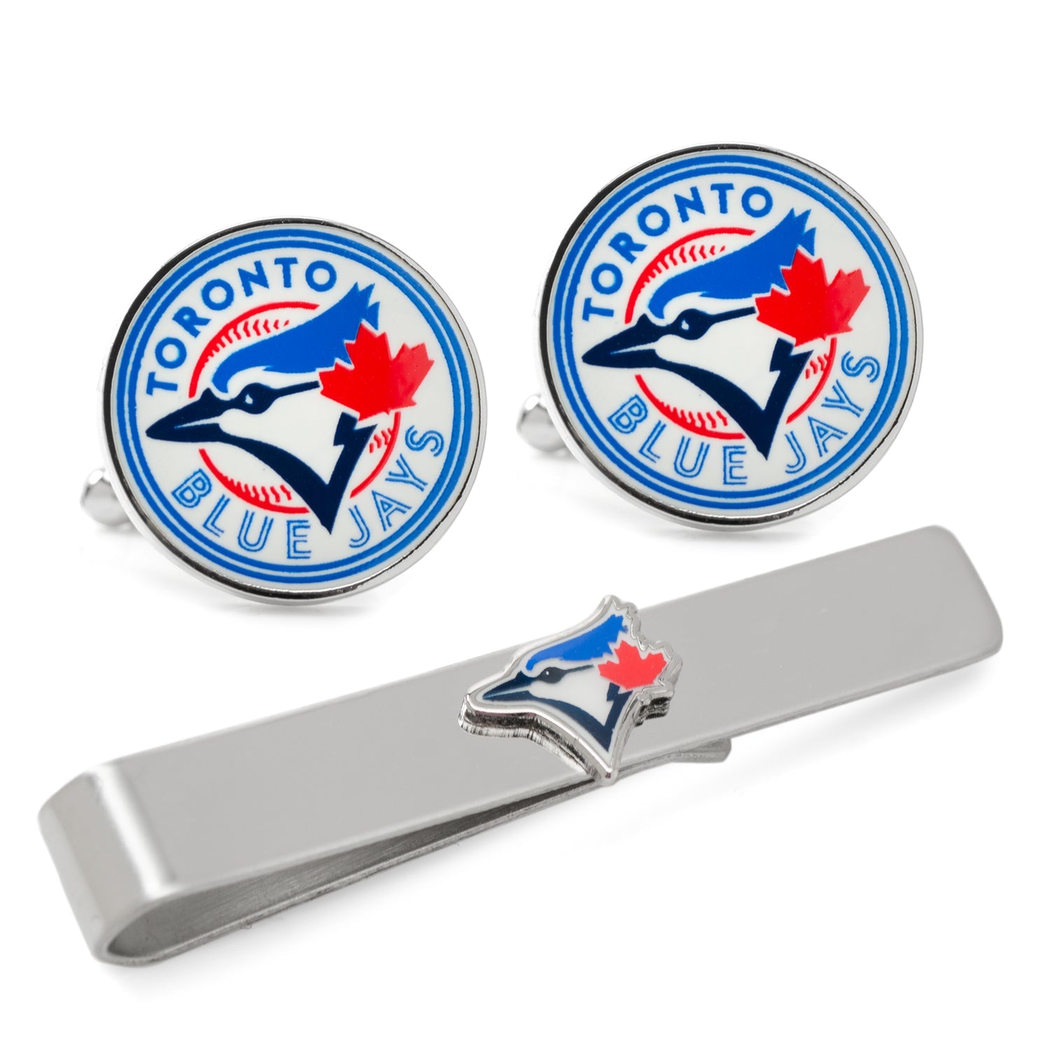  Cufflinks Toronto Blue Jays Cufflinks and Tie Bar Gift Set - Default Title - Bonton