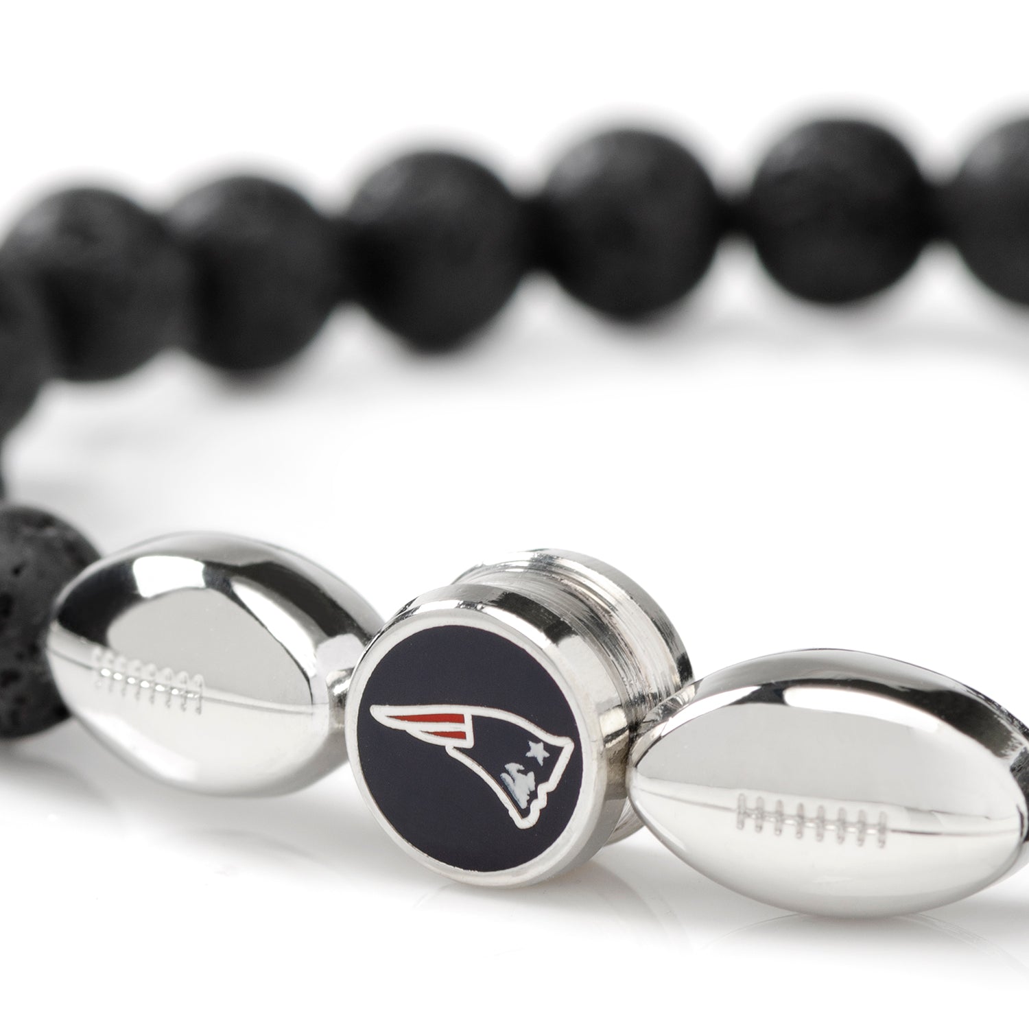  Cufflinks New England Patriots Beaded Bracelet - Default Title - Bonton